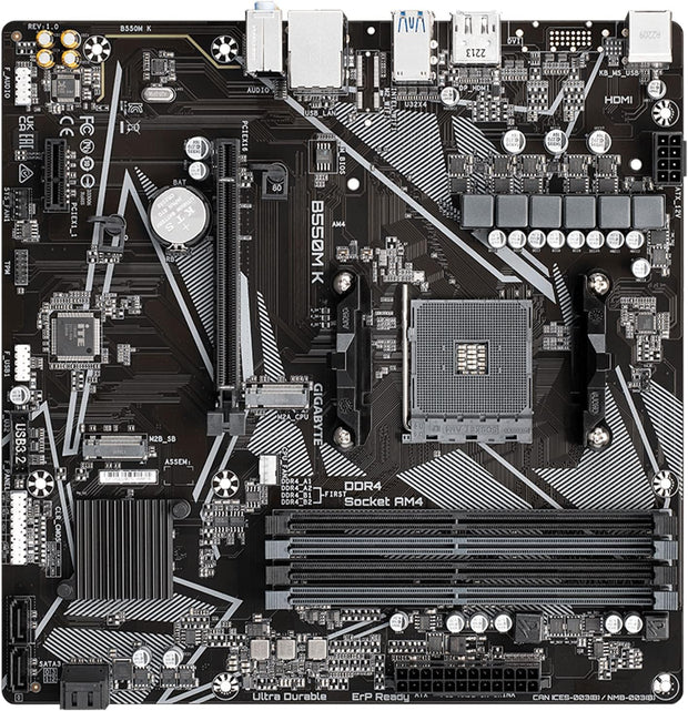 Gigabyte B550M K Motherboard AM4 (AMD)