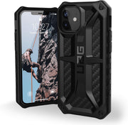 Urban Armor Gear UAG iPhone 12 Mini 5G - (5.4 inch) Rugged Lightweight Slim Shockproof Premium Monarch Protective Cover, Carbon Fiber