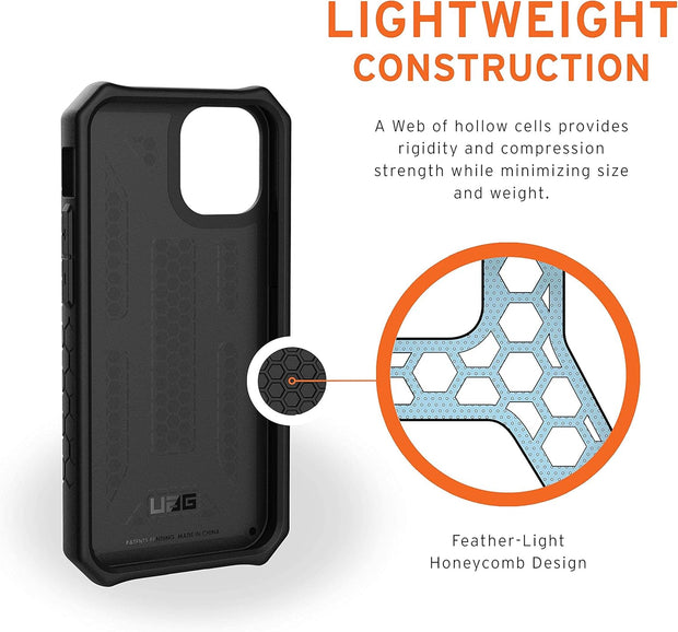 Urban Armor Gear UAG iPhone 12 Mini 5G - (5.4 inch) Rugged Lightweight Slim Shockproof Premium Monarch Protective Cover, Carbon Fiber