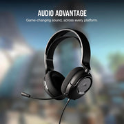 CORSAIR HS35 v2 Multiplatform Wired Gaming Headset – Flexible Omni-Directional Microphone – Universal 3.5mm Connection – PC, Mac, PS5, PS4, Xbox, Nintendo Switch, Mobile – Carbon