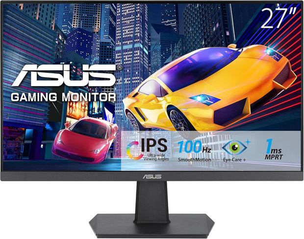 ASUS 27" Gaming Monitor | 100Hz Refresh | 1ms MPRT | IPS Panel | Eye Care | HDMI