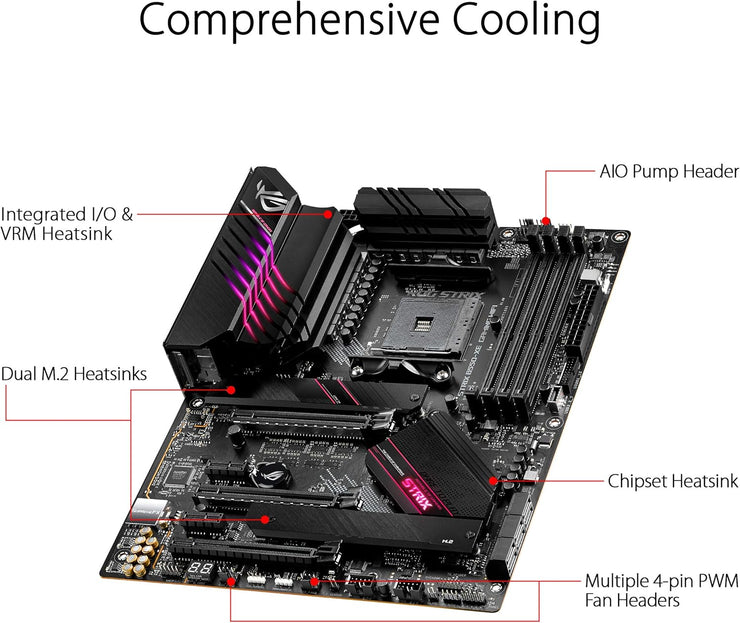 ROG STRIX B550-XE GAMING WIFI 6 Ryzen AM4 ATX Motherboard 2x M.2 slots PCIe 4.0