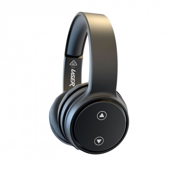 LASER BLUETOOTH FOLDABLE HEADPHONES WITH MIC | BLACK