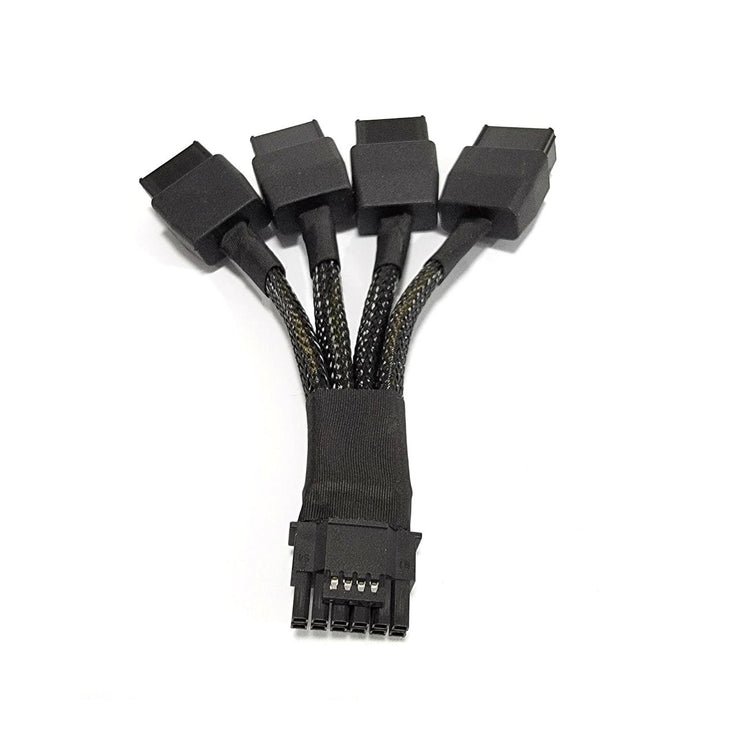 Genuine PNY ATX 3.0 PCIe 5.0 600W 4 x 8 Pin to 12VHPWR 16 Pin Power Adapter Cable for NVIDIA GeForce RTX 4090, RTX 4080, and RTX 3090 Ti