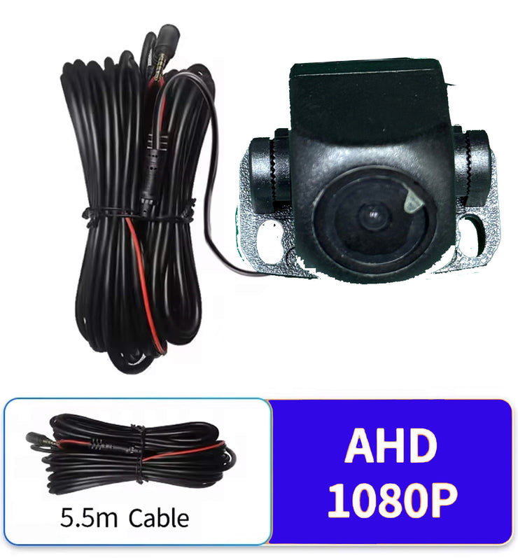 Dark Player AHD 1080P Rear View Backup Camera with 5.5m Extension Cable (2.5mm Jack/4 Pin) for Car DVR Mirror Dash Cam