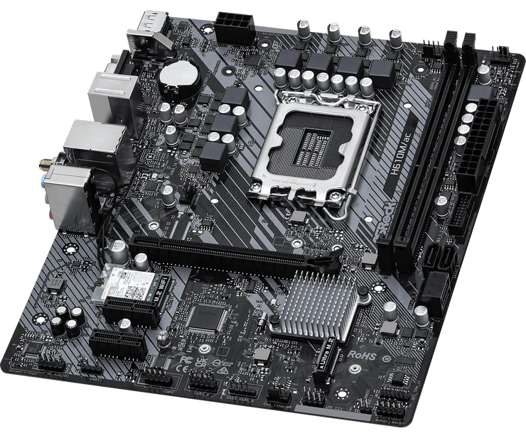 ASRock H610M/AC LGA1700 DDR4 WIFI mATX Motherboard