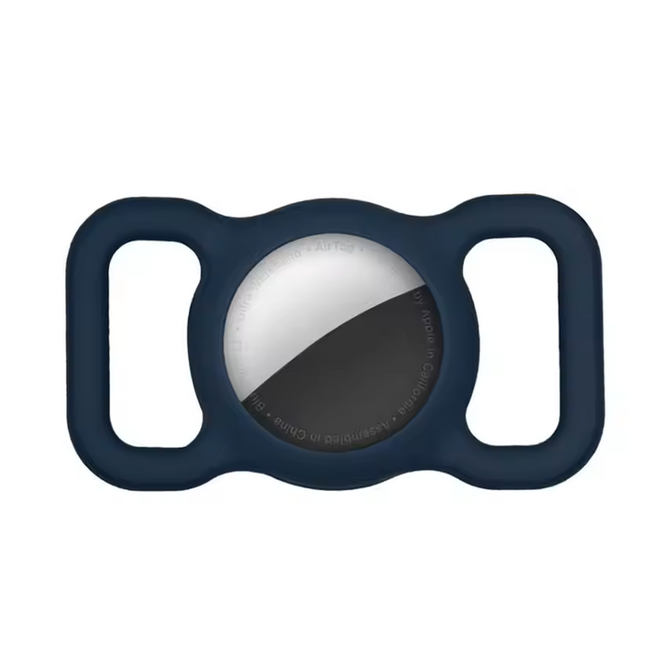 Pet AirTag  Collar Holder  & Strap Case Fits Apple AirTag - Dark Blue