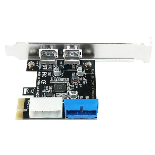 Dark Player PCI-e USB 3.0 Expansion Card - 2 Ports w/ Front Panel 20pin