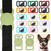 Pet AirTag  Collar Holder  & Strap Case Fits Apple AirTag - Dark Blue