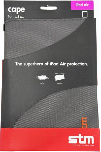 STM Cape Protection Case Cover for iPad Air | Folio Case and Stand for iPad Air | Grey