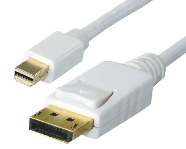 8Ware 2m Mini DisplayPort DP to DisplayPort DP Converter Cable - Thunderbolt Male to Male