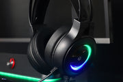 Dark Player Power Wave LED 7.1 RGB Wired USB Gaming Headset with Microphone