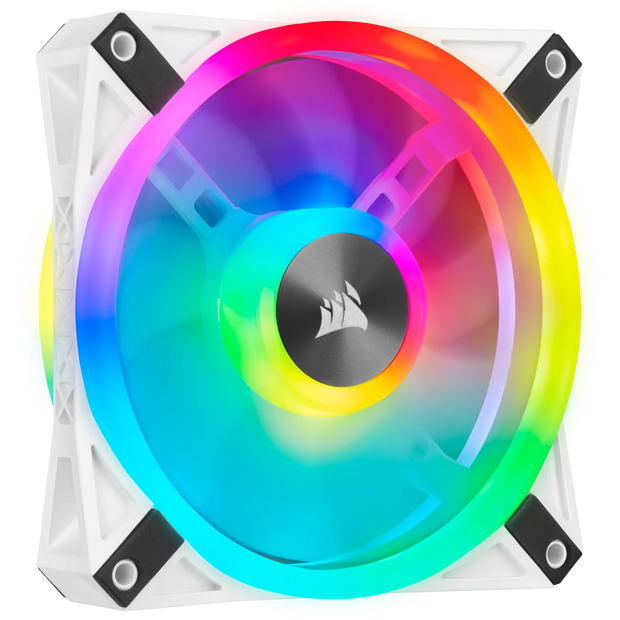 Corsair iCUE QL120 RGB 120mm PWM White Fan — Single Pack