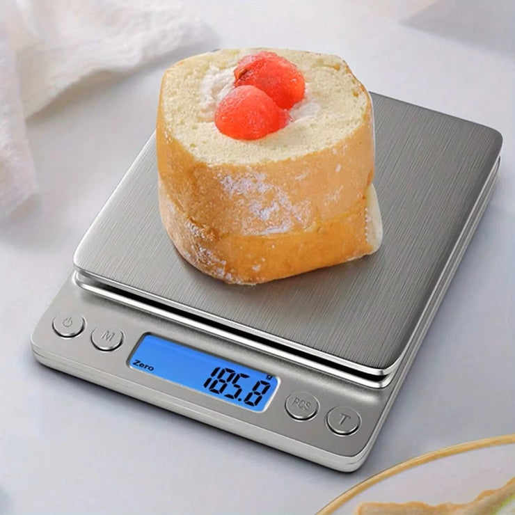 Dark Player Precision Scale 3000g x 0.1g - Digital Mini Scale for Jewelry, Food, Coffee, Baking & More - Portable with LCD Display & Smart Functions