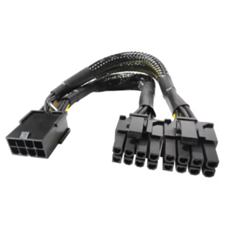 Dark Player GPU VGA PCIe 8 Pin Female to Dual 2X 8 Pin (6+2) Male PCI Express Power Splitter Adapter
