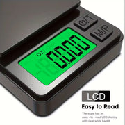 Dark Player Precision Pocket Scale 1000g x 0.01g - Digital Mini Scale for Jewelry, Food, Coffee, Herbs & More - Compact & Portable with Backlit LCD