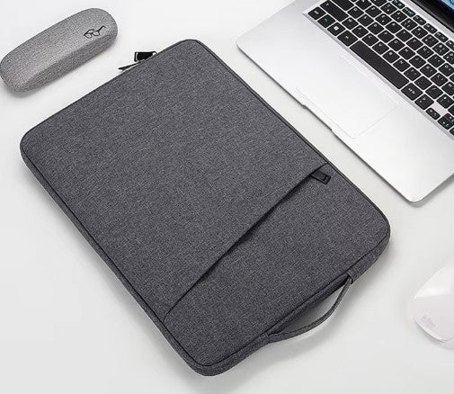 Dark Player Universal 15.6" Laptop Carry Case with Front Pocket & Zip Closure - Gray