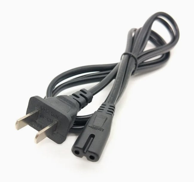 1.2m Type A US 2-Pin Plug to Female IEC C7 Power Cable | Travel Cord (For USA, Canada & More)