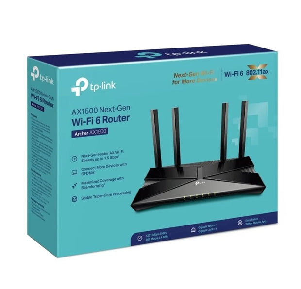 TP-Link Archer AX1500 Dual-Band Wi-Fi 6 Router