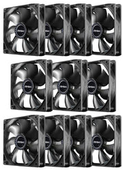 10-Pack Antec 120mm Case Fans + 40 Screws | High-Performance | 3-Pin PWM | Non-LED | 12V | Sleeve Bearing