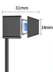 Dark Player Desktop Computer External Power On/Off Switch Button with 1.8m Cable | PC Motherboard Control for Home & Office