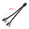 Dark Player GPU VGA PCIe 8 Pin Female to Dual 2X 8 Pin (6+2) Male PCI Express Power Splitter Adapter