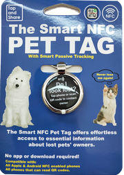 Smart NFC Pet Tag with Smart Passive Tracking - Ideal For Dogs