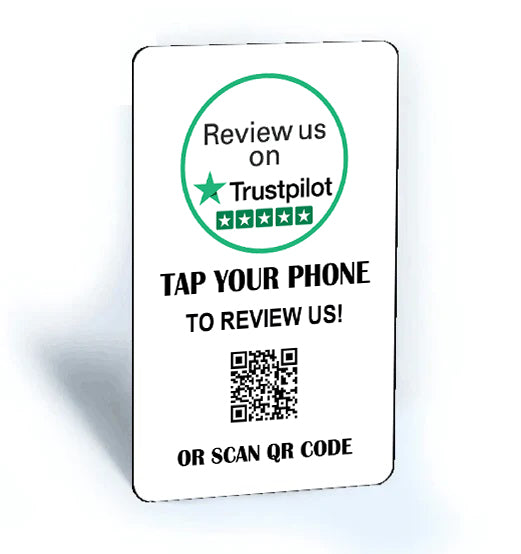 NFC Trustpilot Review Card  'Review us on Trustpilot' | Contactless Sharing