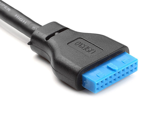 USB 3.0 Front Panel Motherboard Cable | 19/20-Pin Header to USB 3.0 Female (65cm)