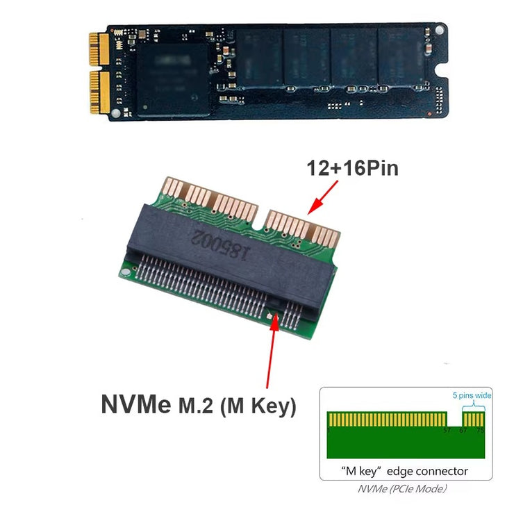 Dark Player Sintech NGFF M.2 NVME M-Key SSD  adapter Card for MacBook Air 2013-2017