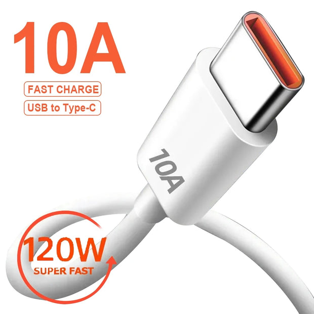 Dark Player 120W Fast Charging USB A to USB Type-C Cable | 120W / 10A PD Fast Charge Cable | Data transfer | 2m