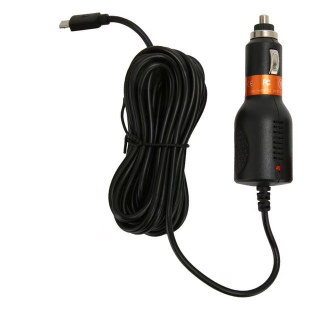 Dark Player 3.5m Car Charger for Dash Camera Video DVR Recorder Power Cord USB Type-C 12V 24V