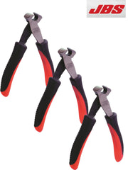 3-Pack JBS professional end snips cutter mini pliers 115mm spring Handle