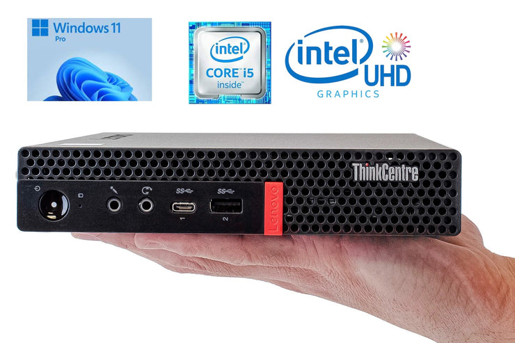 Lenovo ThinkCentre M720q Tiny PC | Intel Core i5-8500T @ 3.50GHz MT | 16GB RAM | 256GB M.2 NVMe SSD + 500GB SATA Storage | Ex-Demo