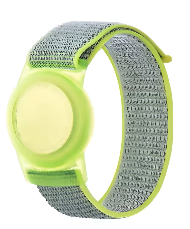 Smart Tracker Wrist & Ankle Band – Works with Apple Find My (iOS Only) | Water-Resistant, Replaceable Battery, Includes Tracking Tag - Yellow