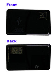 Tap and Share 2-In-1 SmartTrack iCard with 'Am I Lost' - Wallet Tracker (Rechargeable battery) | 3-Pack - WORKS WITH THE APPLE® FIND MY™ APP (Black)
