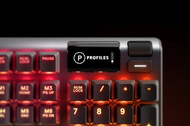 SteelSeries Apex 7 Mechanical Switch Gaming Keyboard with OLED Smart Display