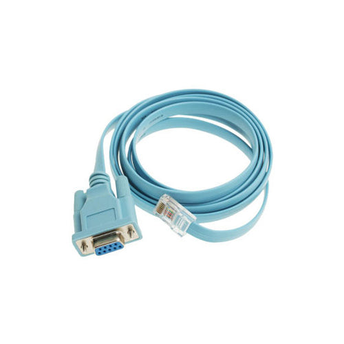 Cisco Console Cable 9-pin DB9 Female Serial RS232 Port to RJ45 Male Cat5 Ethernet LAN Rollover Console Cable 1.8m (Blue)