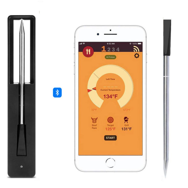 Smart Dual Sensors Wireless Bluetooth Thermometer | BBQ | Oven | Grill