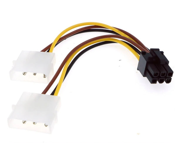 Dark Player Molex To PCI-E 6-Pin Graphics Card Power Adapter Converter