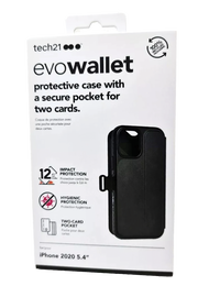 Tech21 Evo Wallet Case for iPhone 12 mini / 13 mini T21-8359 - Black