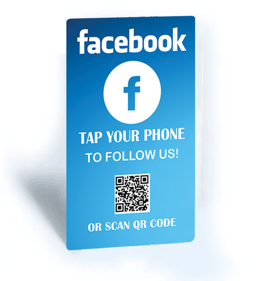 Tap and Share Contactless Sharing Smart NFC Facebook Connect Card