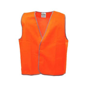 BULK 10x Frontier Hi-Vis Day Use Orange Safety VEST Workwear visibility ONE SIZE 3XL