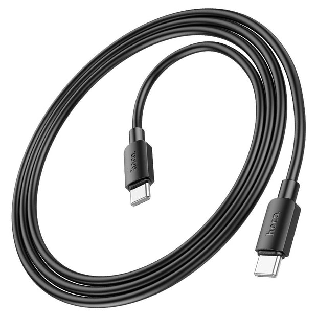 Hoco. Type-C to Type-C Charging Data Cable | 60W Fast Charge | PVC Sheath | 1m