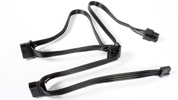 Gigabyte 6 Pin Male to 3× peripheral (Molex) + 1× floppy PSU Power cable