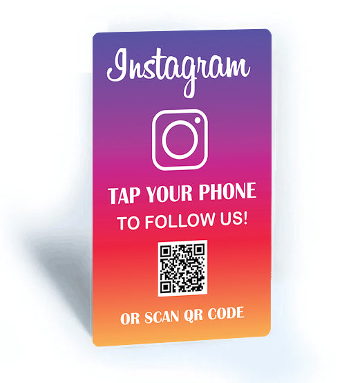 Tap and Share Contactless Sharing Smart NFC Instagram Connect Card