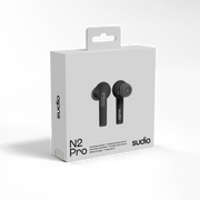 Sudio N2 Pro In-Ear ACTIVE NOISE CANCELLING EARBUDS Bluetooth Headphones (Black)