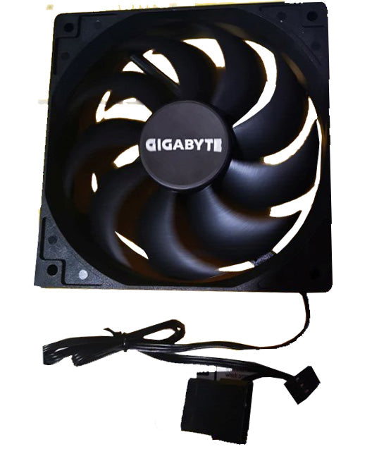 Gigabyte Flyalpine 120mm High Performance Air Flow Sleeve Bearing Case Fan | 12V | 0.165A | 12CM | PWM + Molex Cooling Fan Non-LED