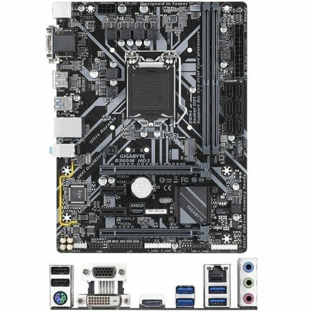 GIGABYTE B360M HD3 Motherboard LGA 1151 INTEL 8TH & 9TH GEN CPU | M.2 SSD (Open Box)