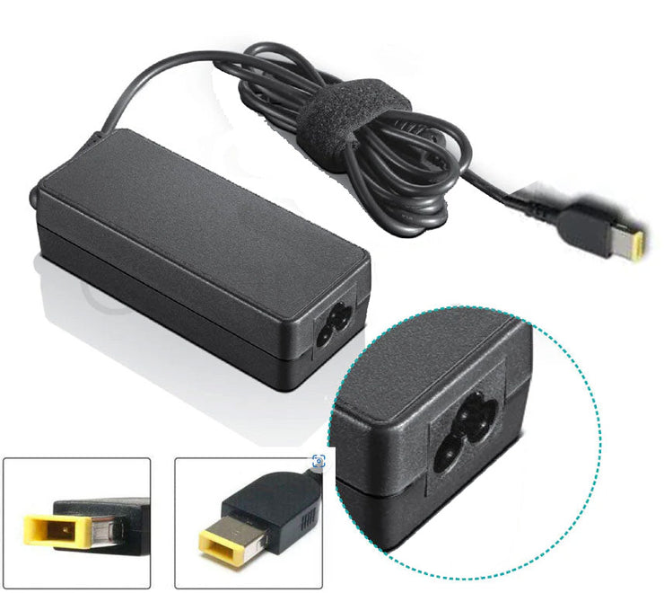 `Lenovo 65W Laptop Charger AC Adapter - Square Tip | 20V | 3.25A
